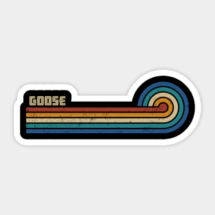 Goose - Retro Sunset Sticker